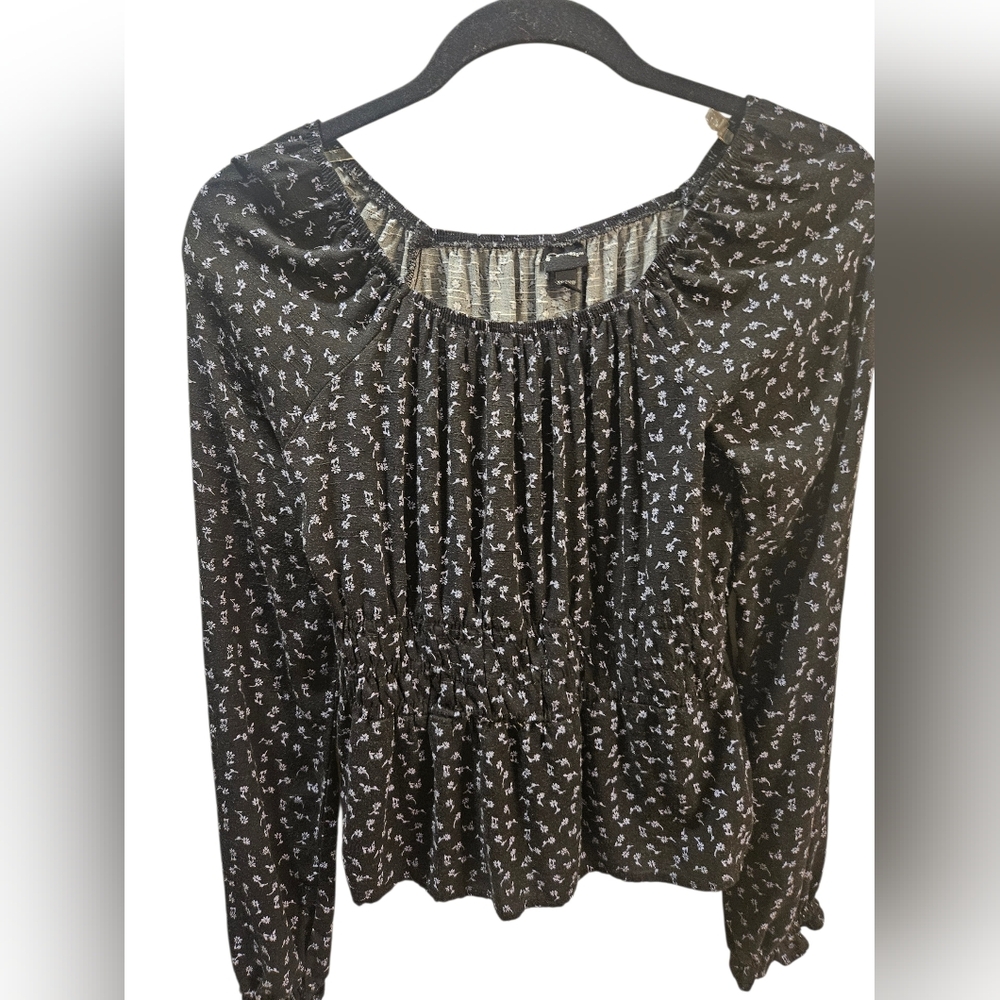 Art Class Monochrome Patterned Top